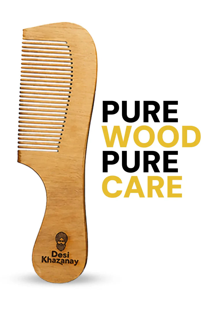 Neem Wooden Comb – Best Natural Comb for Healthy Hair in Pakistan