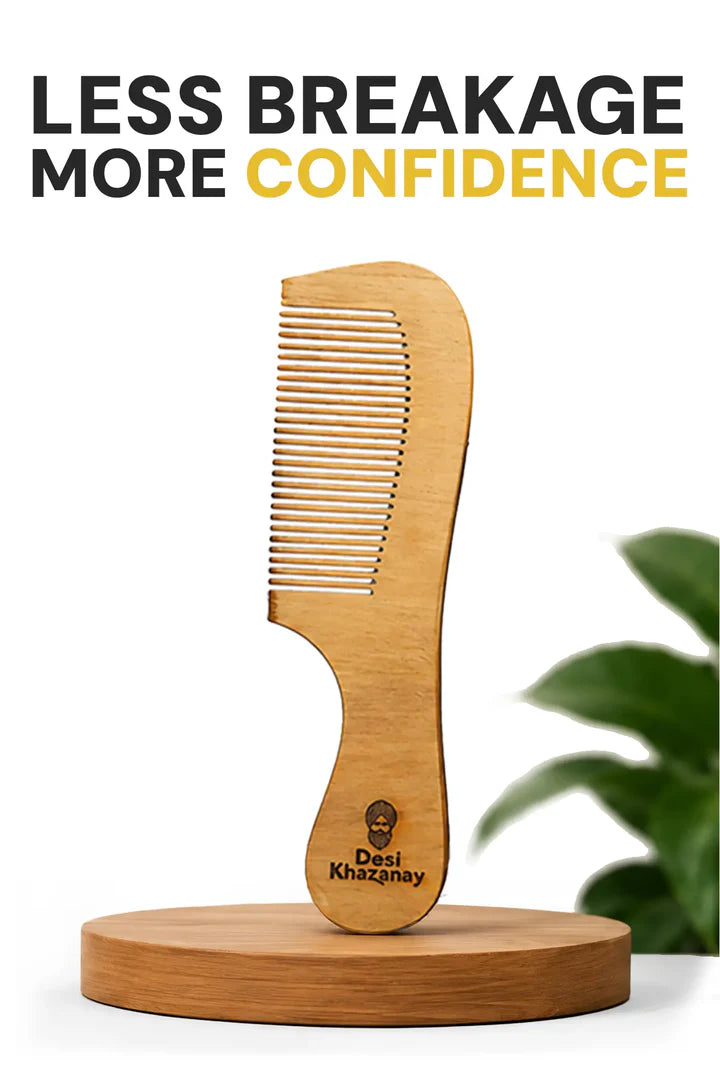 Neem Wooden Comb – Best Natural Comb for Healthy Hair in Pakistan